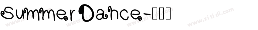 Summer Dance字体转换
